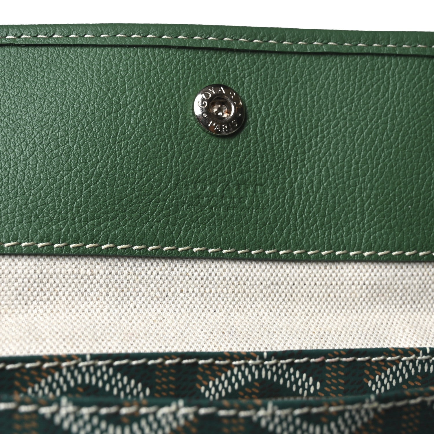 Goyard Goyardine Pouch Green 6 of 6
