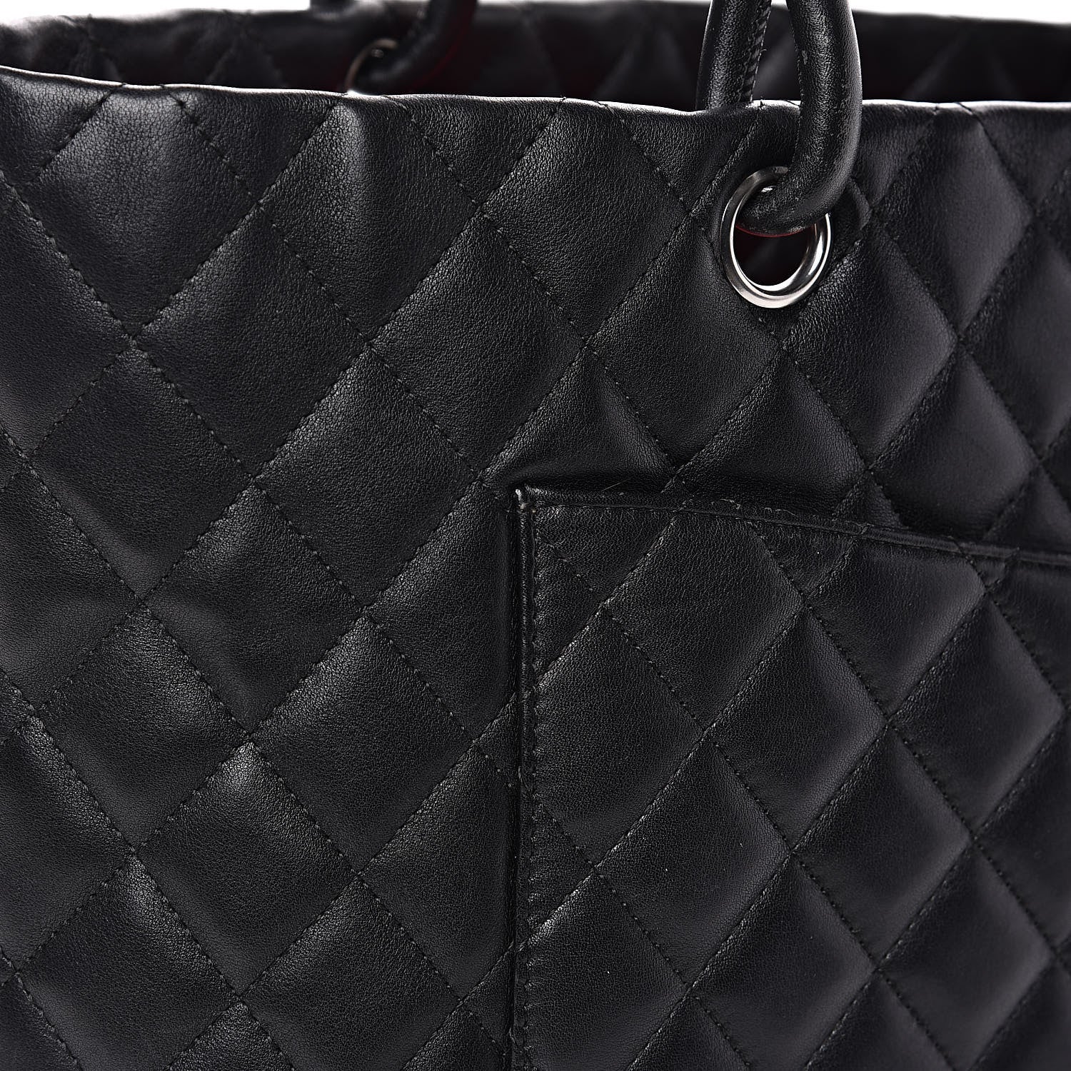 Chanel Calfskin Quilted Large Cambon Tote Black 12 of 17