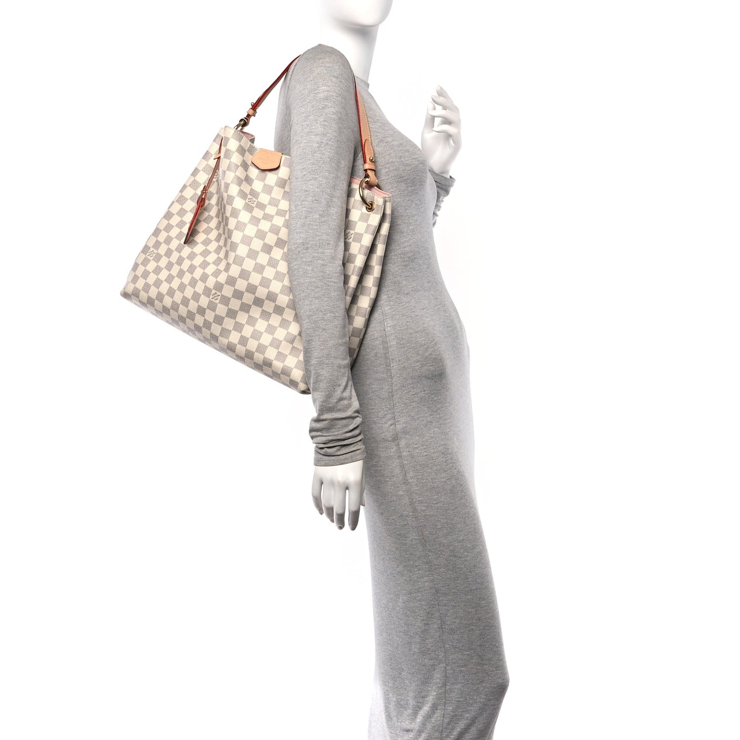 Damier Azur Graceful MM Rose Ballerine