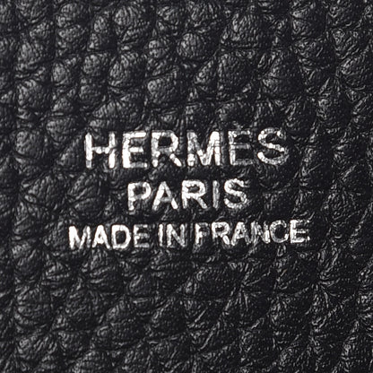 Hermes Taurillon Clemence Evelyne III GM Black 8 of 11