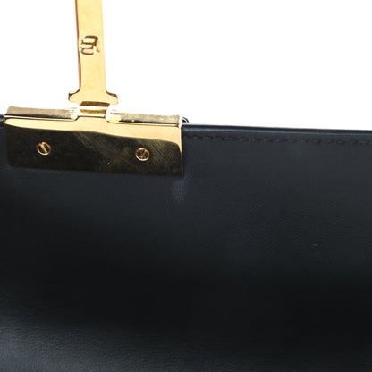 Christian Dior Crinkled Lambskin 30 Montaigne Clutch Black 10 of 15