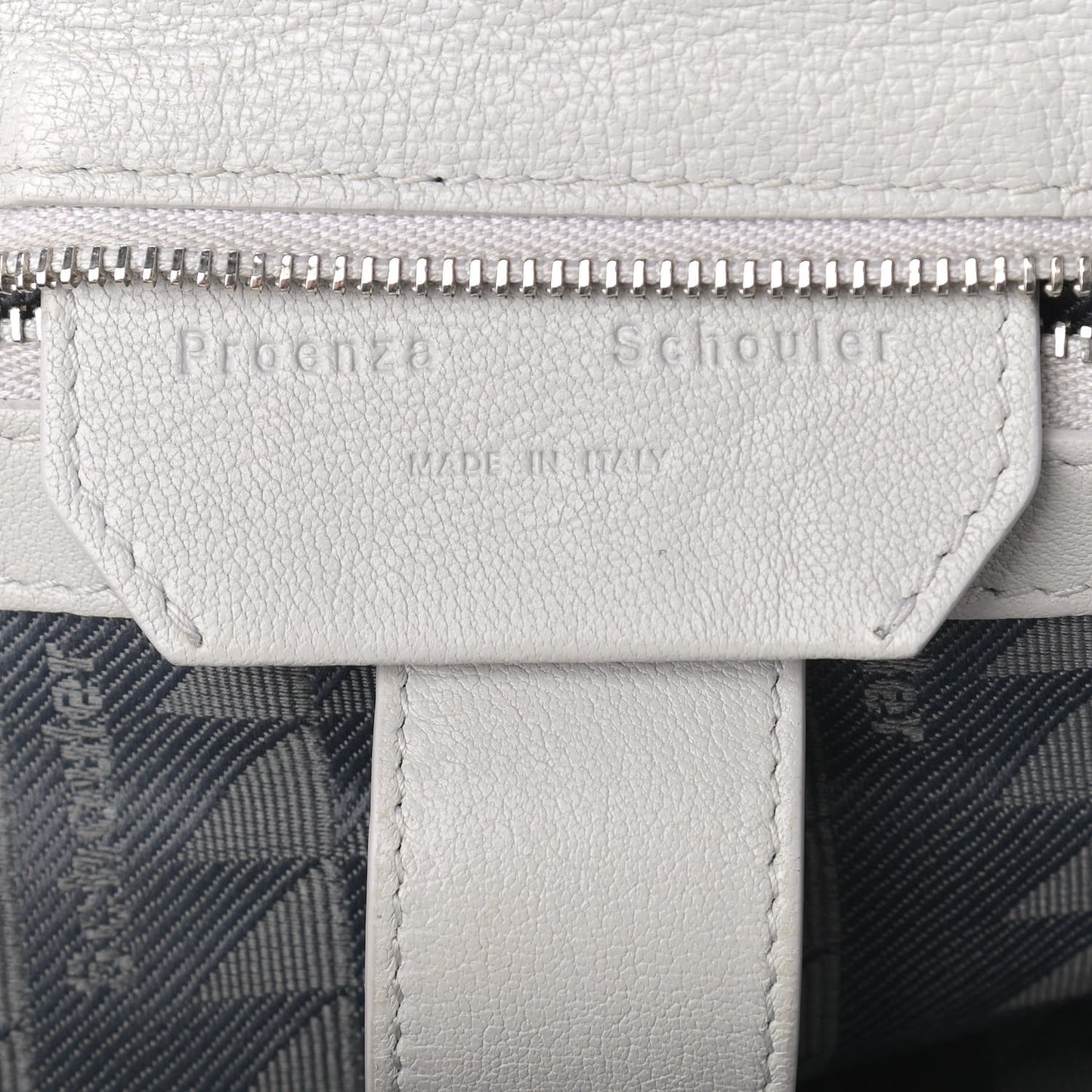 Lambskin Medium PS1 Satchel Pale Steel