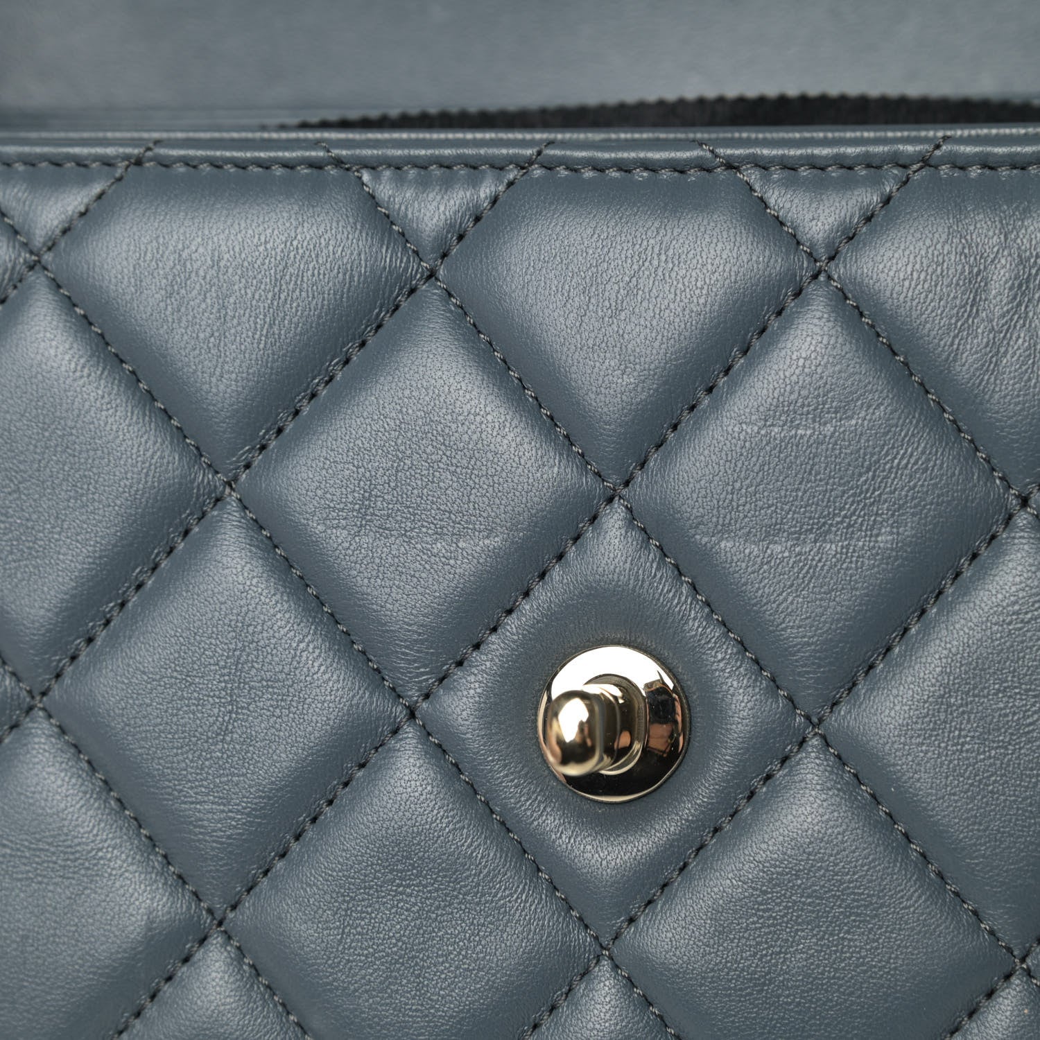 Chanel Lambskin Quilted Medium Trendy CC Flap Dual Handle Bag Dark Grey 5 of 8
