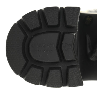 Gucci Calfskin Python Print Ankle Boots 36.5 Beige Avana Black 2 of 8