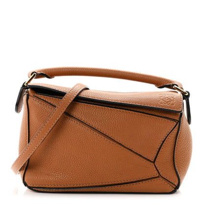 Loewe Calfskin Mini Puzzle Bag Tan 1 of 10