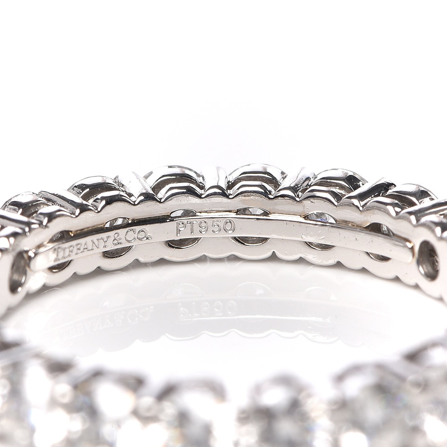 Platinum Diamond Embrace Eternity Band Ring 50 5.5