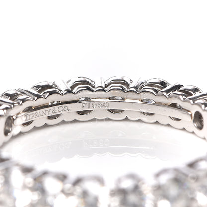 Tiffany Platinum Diamond Embrace Eternity Band Ring 50 5.5 4 of 5