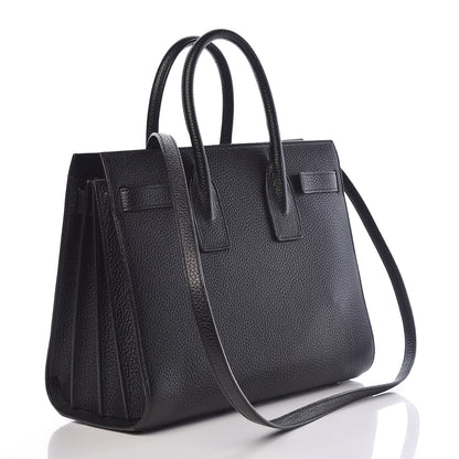 Saint Laurent Grained Calfskin Small Sac De Jour Black 3 of 10
