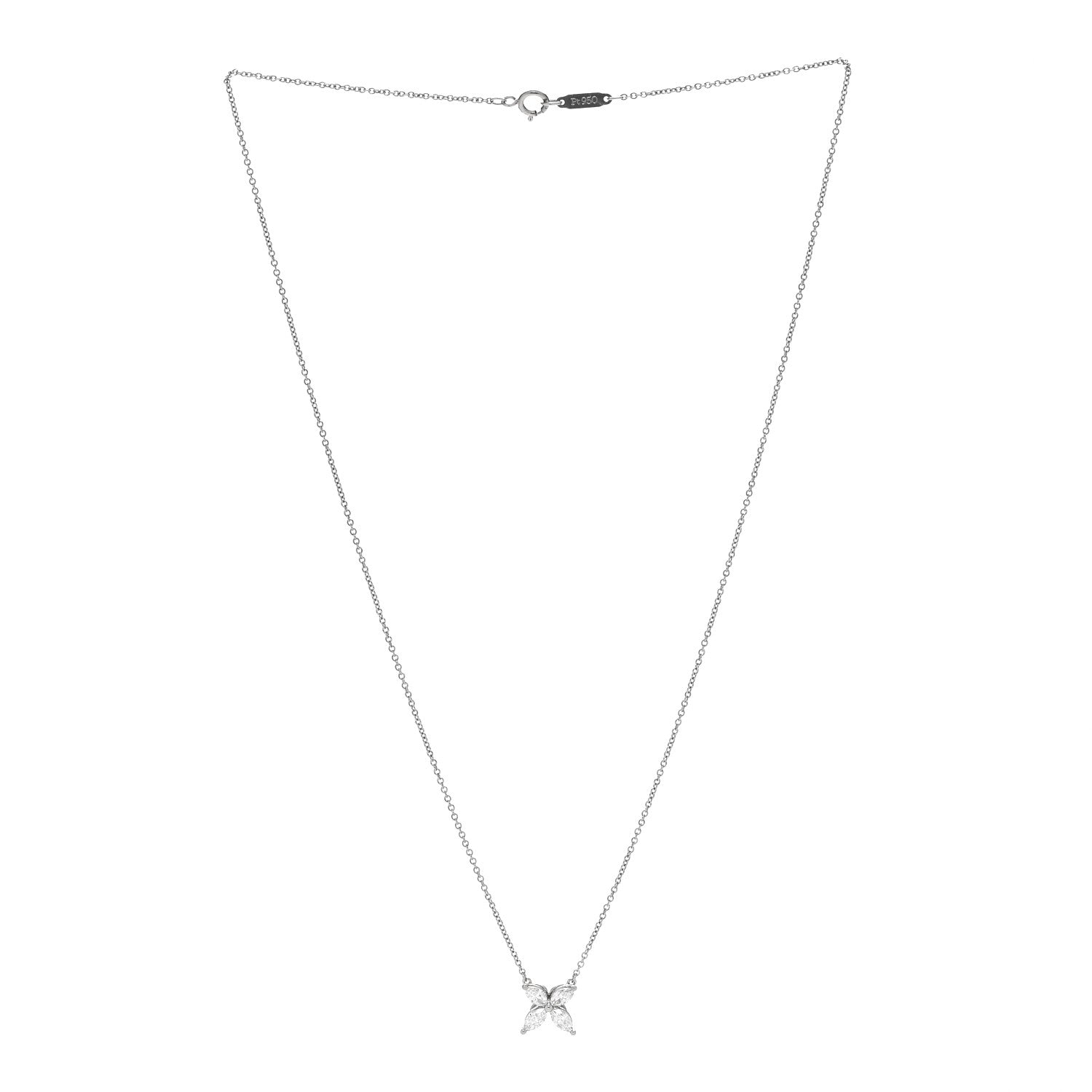 Tiffany Platinum Diamond Medium Victoria Necklace 3 of 6