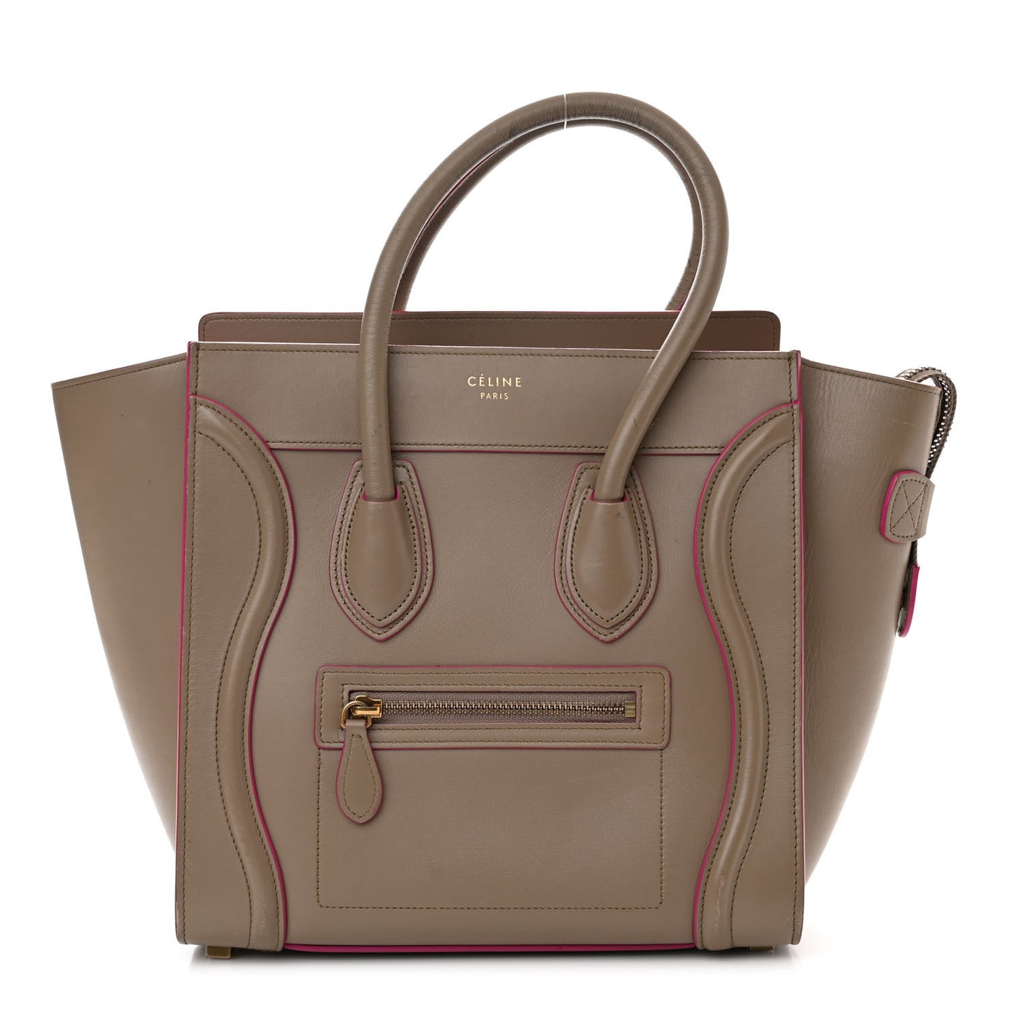 Palmelato Calfskin Micro Luggage Beige