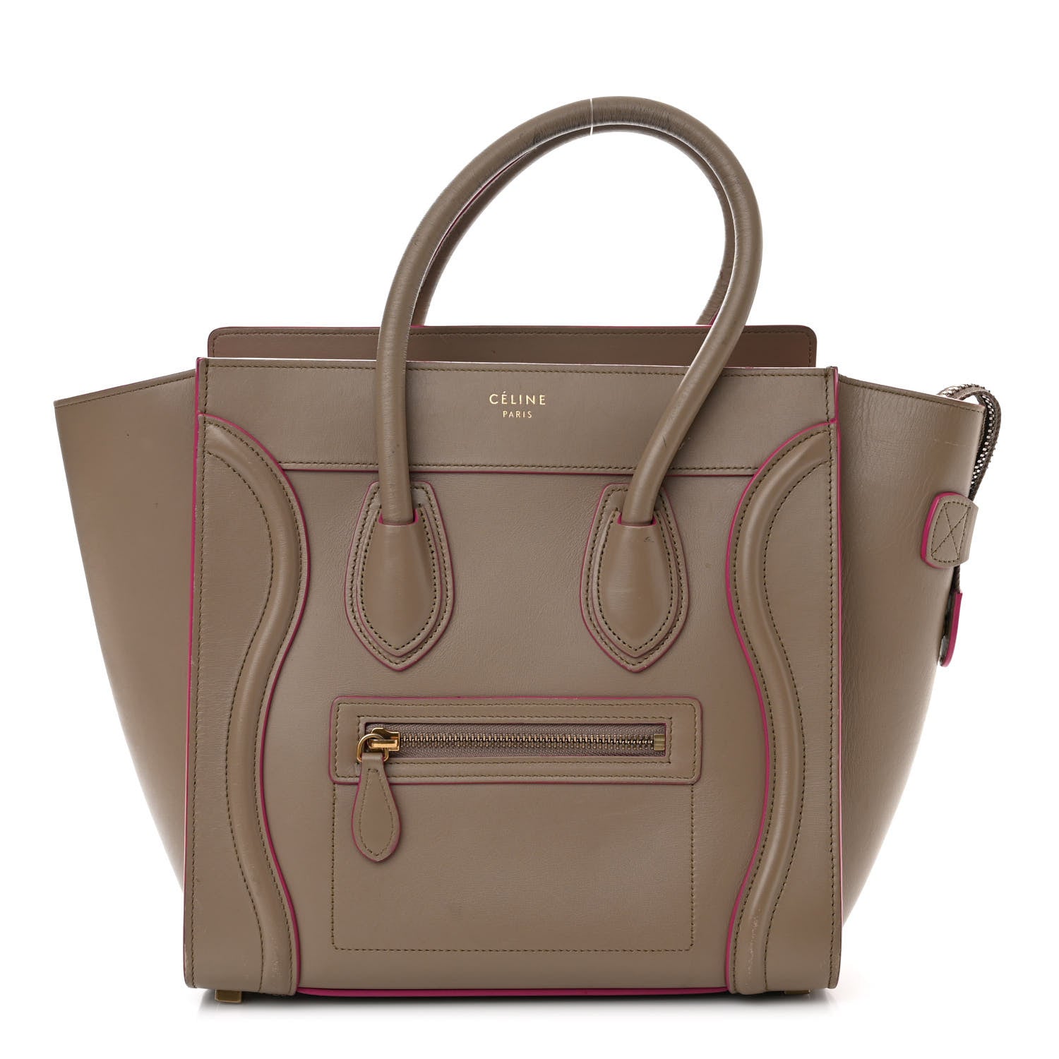 Celine Palmelato Calfskin Micro Luggage Beige 1 of 20