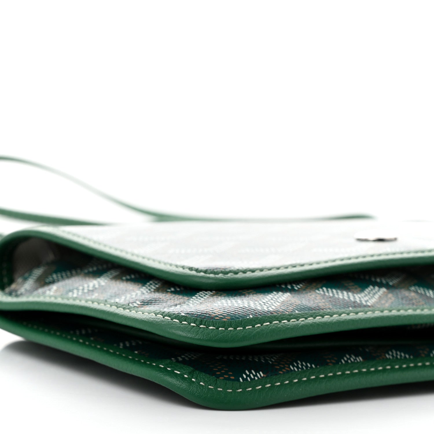 Goyard Goyardine Plumet Wallet Clutch Green 8 of 9