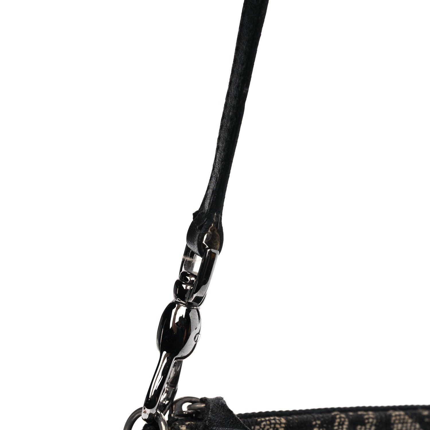 Christian Dior Monogram Mini Saddle Pochette Black 10 of 10
