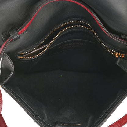 Burberry Derby Calfskin Haymarket Check Small Loxley Crossbody Bright Toffee Multicolor 6 of 12
