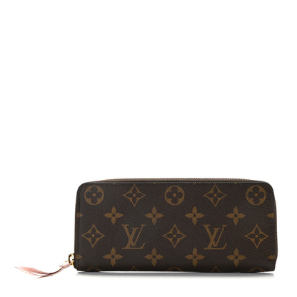 Louis Vuitton Monogram Clemence Wallet Rose Ballerine 1 of 7