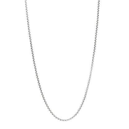 David Yurman Sterling Silver 2.5mm Small Box Chain Necklace 20" 1 of 4