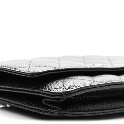 Chanel Caviar Quilted Wallet on Chain WOC Black 10 of 12