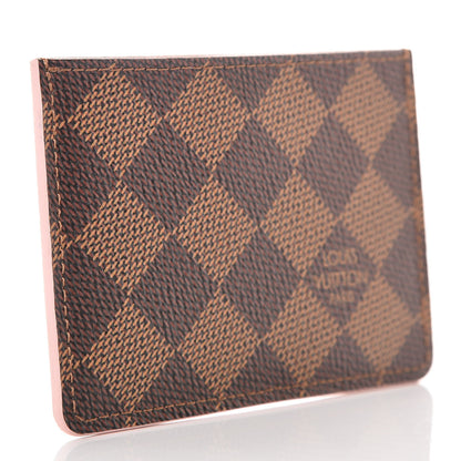 Louis Vuitton Damier Ebene Caissa Card Holder Rose Ballerine 3 of 8