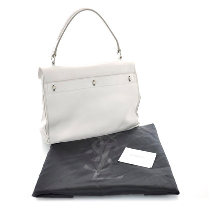 Saint Laurent Leather Medium Muse Two White 3 of 9