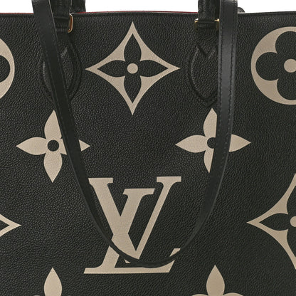 Louis Vuitton Empreinte Monogram Giant Onthego GM Black Beige 7 of 9