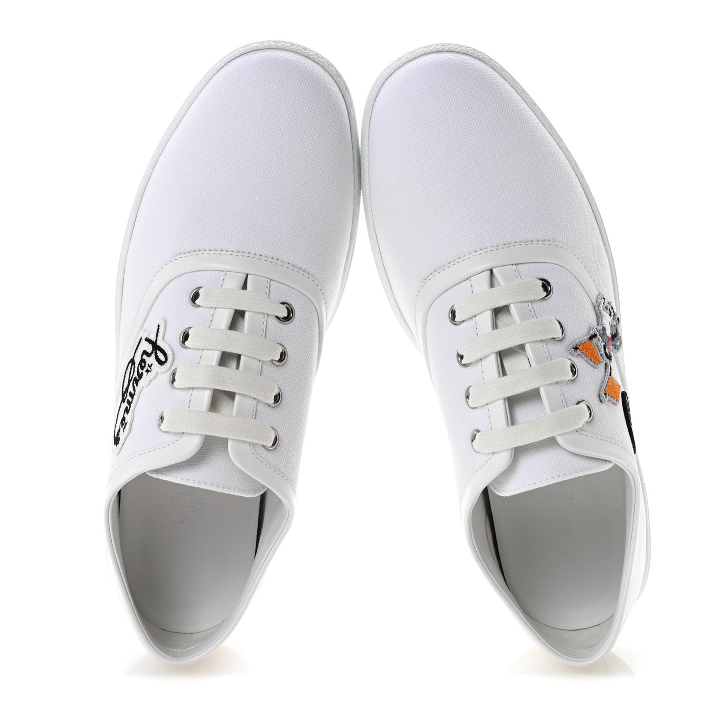 Canvas Embroidered Innocent Sneakers 41 White