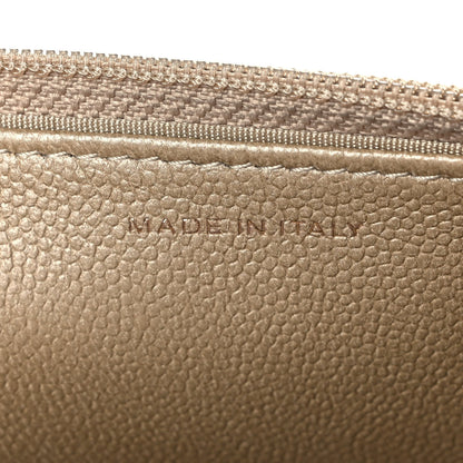 Chanel Metallic Caviar Quilted Boy Wallet On Chain WOC Light Gold 8 of 10