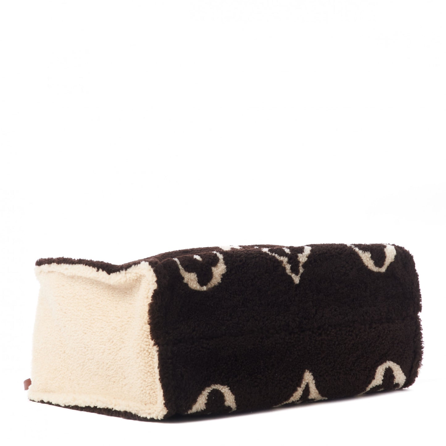 Shearling Monogram Giant Teddy Onthego GM Black White