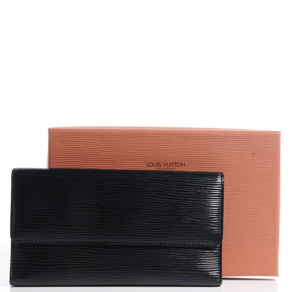 Louis Vuitton Epi Porte Tresor International Wallet Black 5 of 8