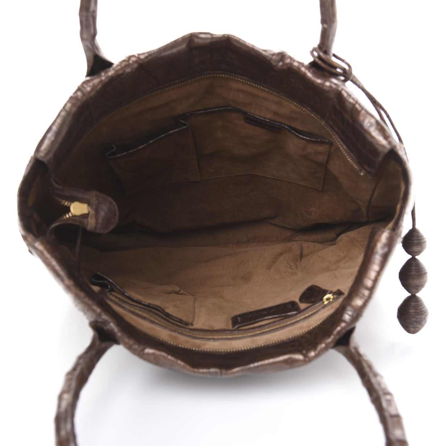 Crocodile Tote Brown