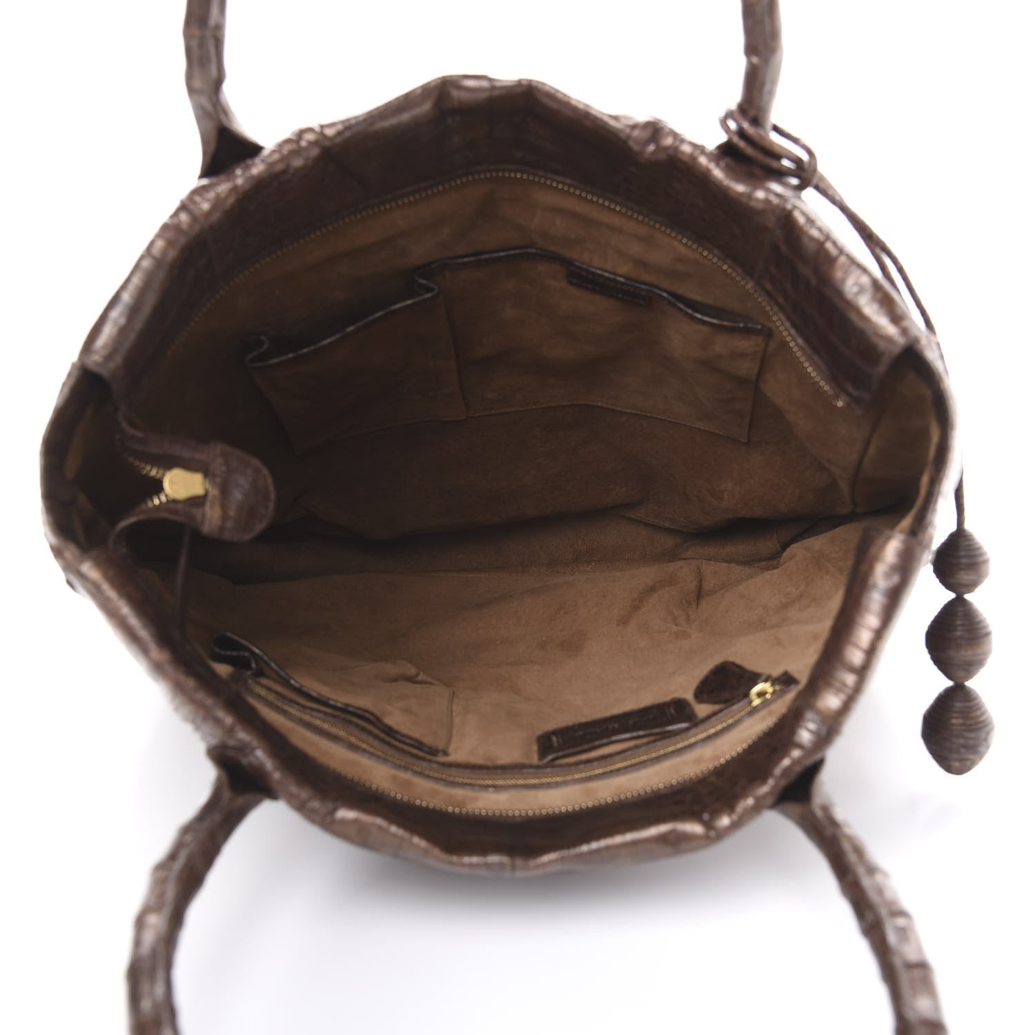 Nancy Gonzalez Crocodile Tote Brown 5 of 12