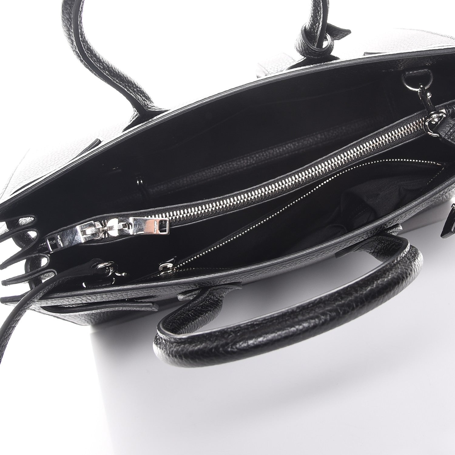 Saint Laurent Grained Calfskin Small Sac De Jour Black 6 of 8