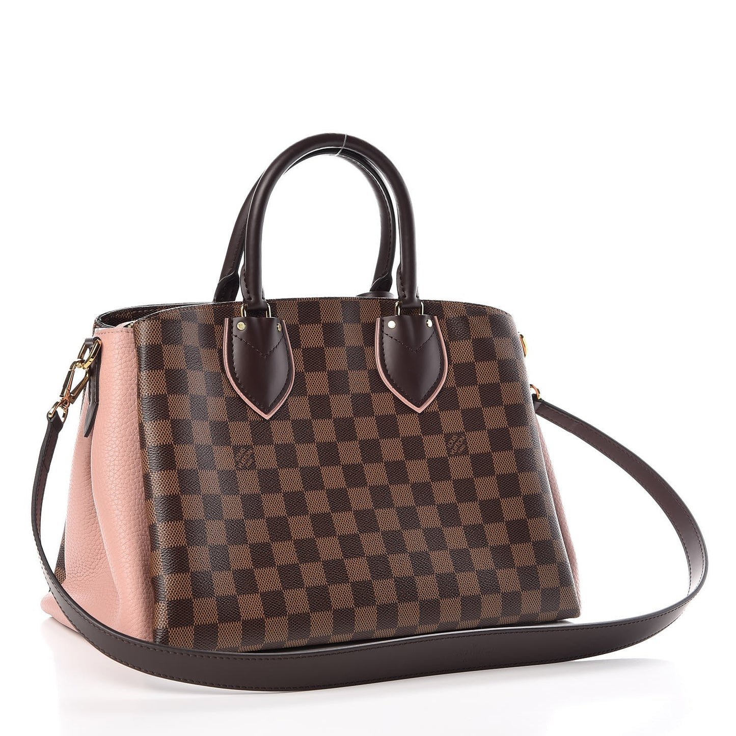 Cuir Taurillon Damier Ebene Normandy Magnolia