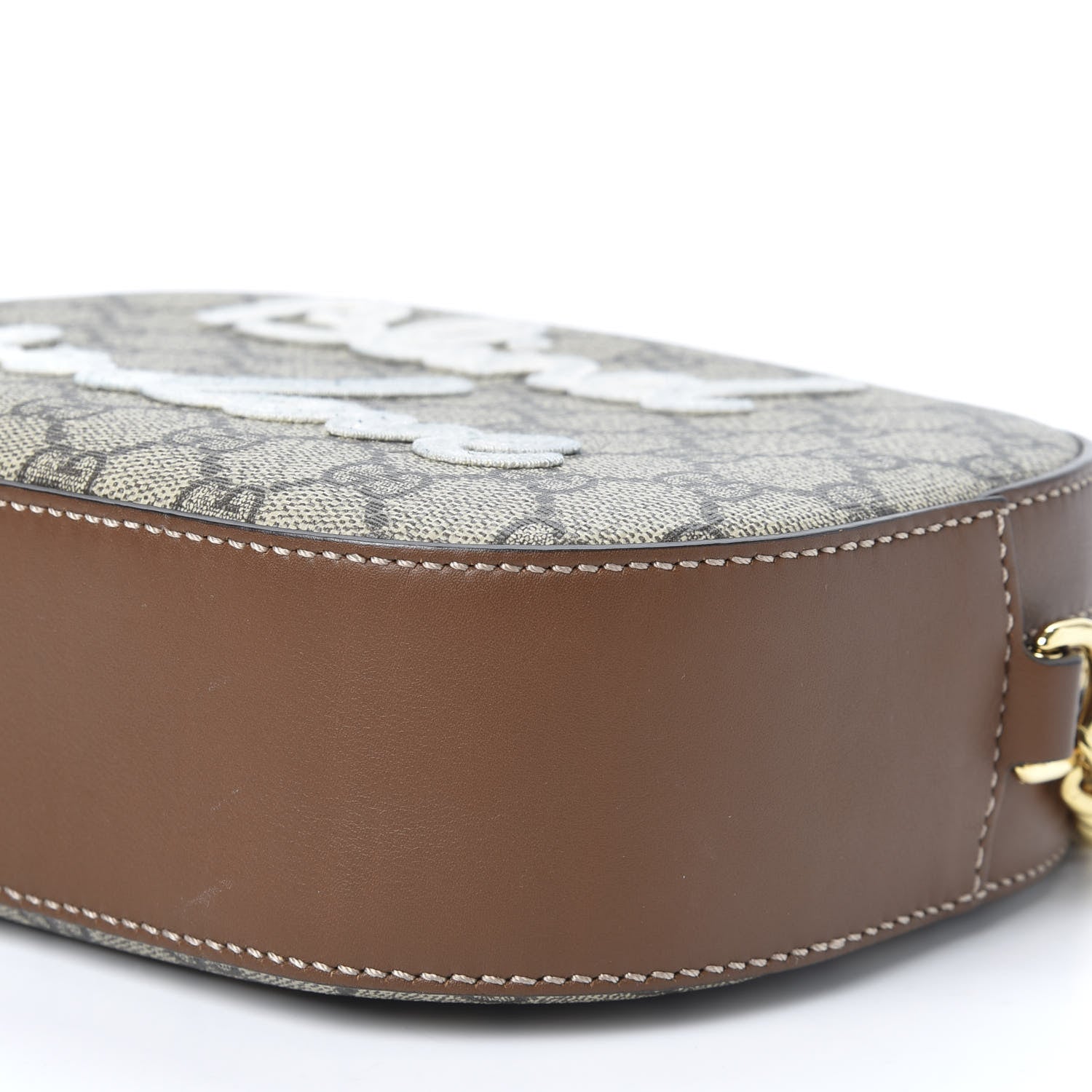 Gucci GG Supreme Monogram Blind For Love Embroidered Mini Chain Shoulder Bag Beige Tuscany 6 of 9