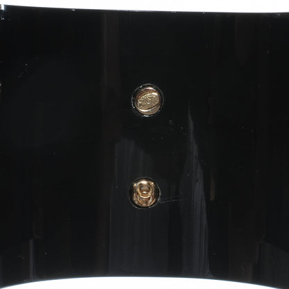 Chanel Resin Crystal CC Camellia Wide Cuff Black 5 of 5