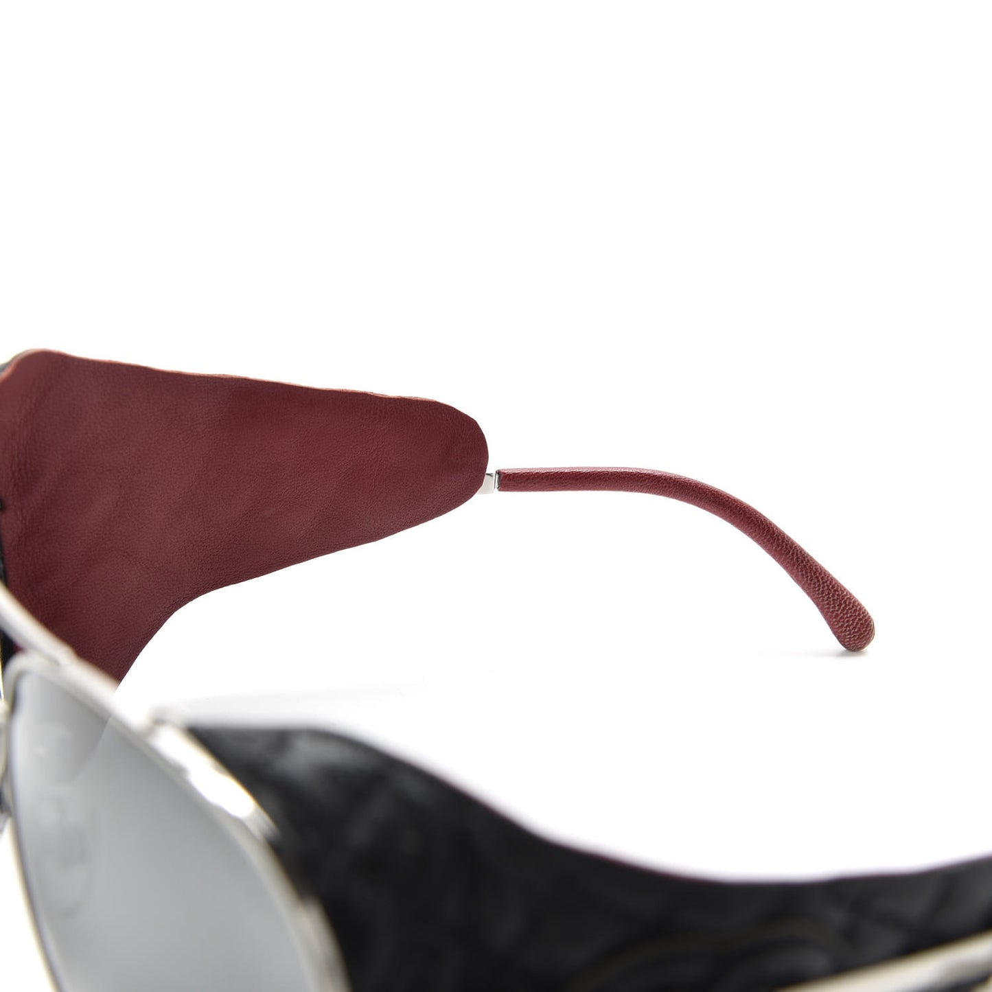 Titanium Lambskin CC Pilot Sunglasses 4192 Q Black