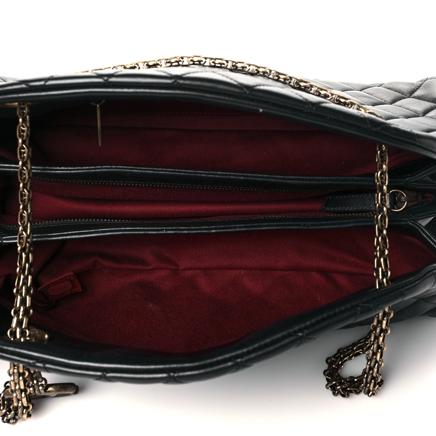 Chanel Lambskin Quilted Medium Just Mademoiselle Black 5 of 10