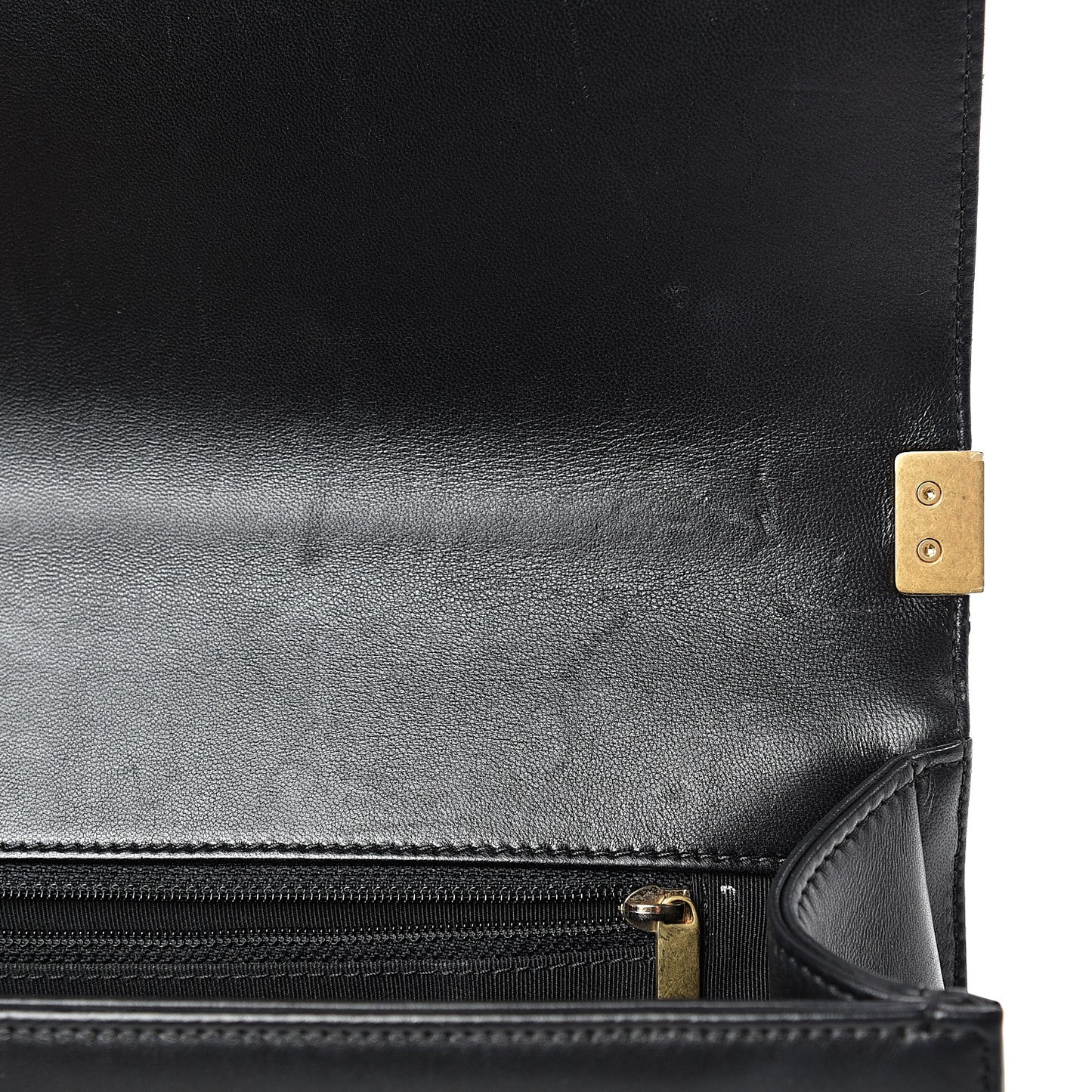 Lambskin Quilted New Medium Boy Flap Black