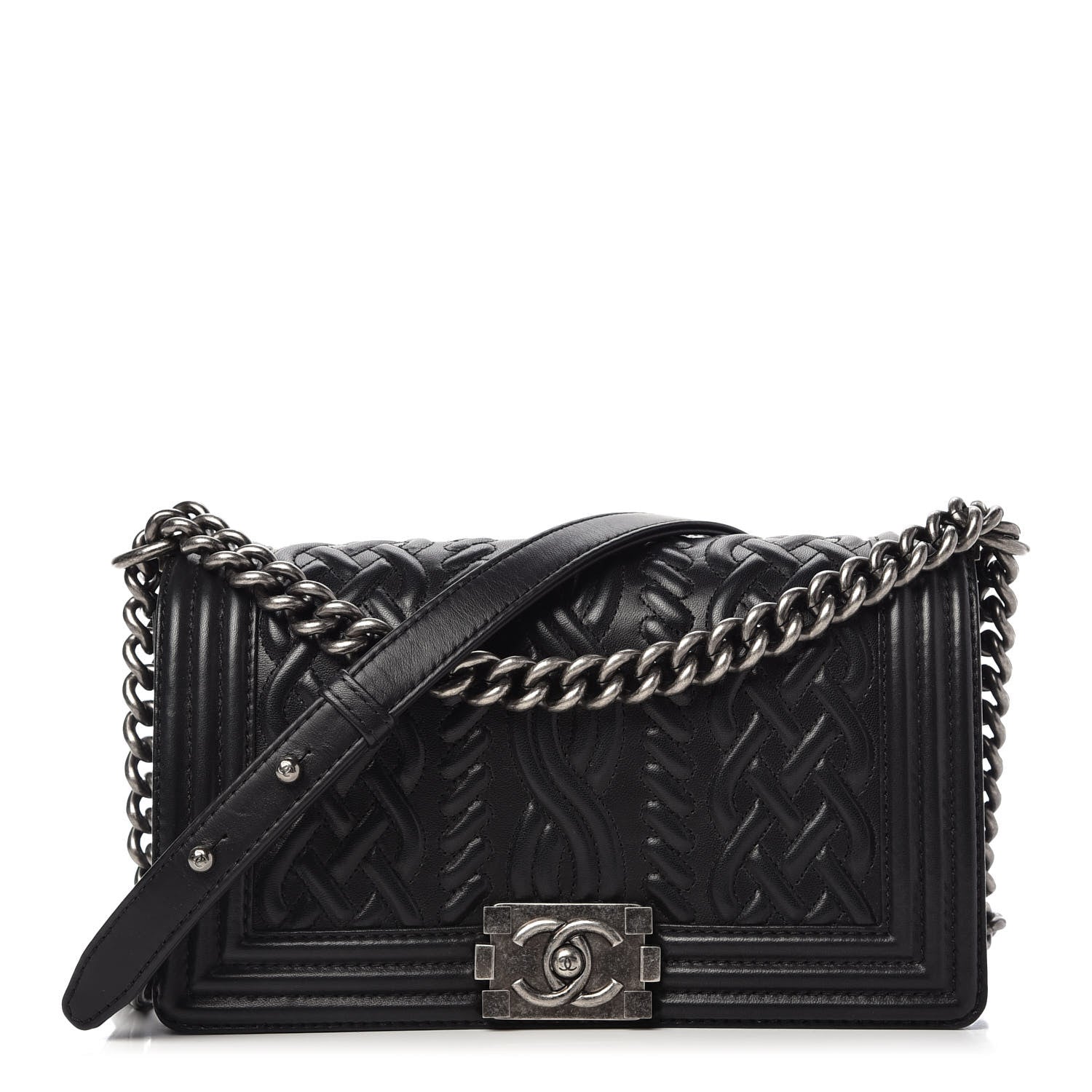 Chanel Lambskin Medium Celtic Boy Flap Black 1 of 9