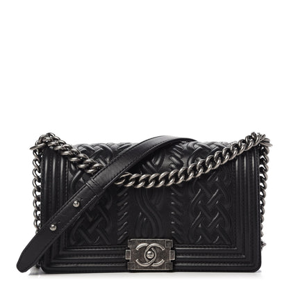 Chanel Lambskin Medium Celtic Boy Flap Black 1 of 9