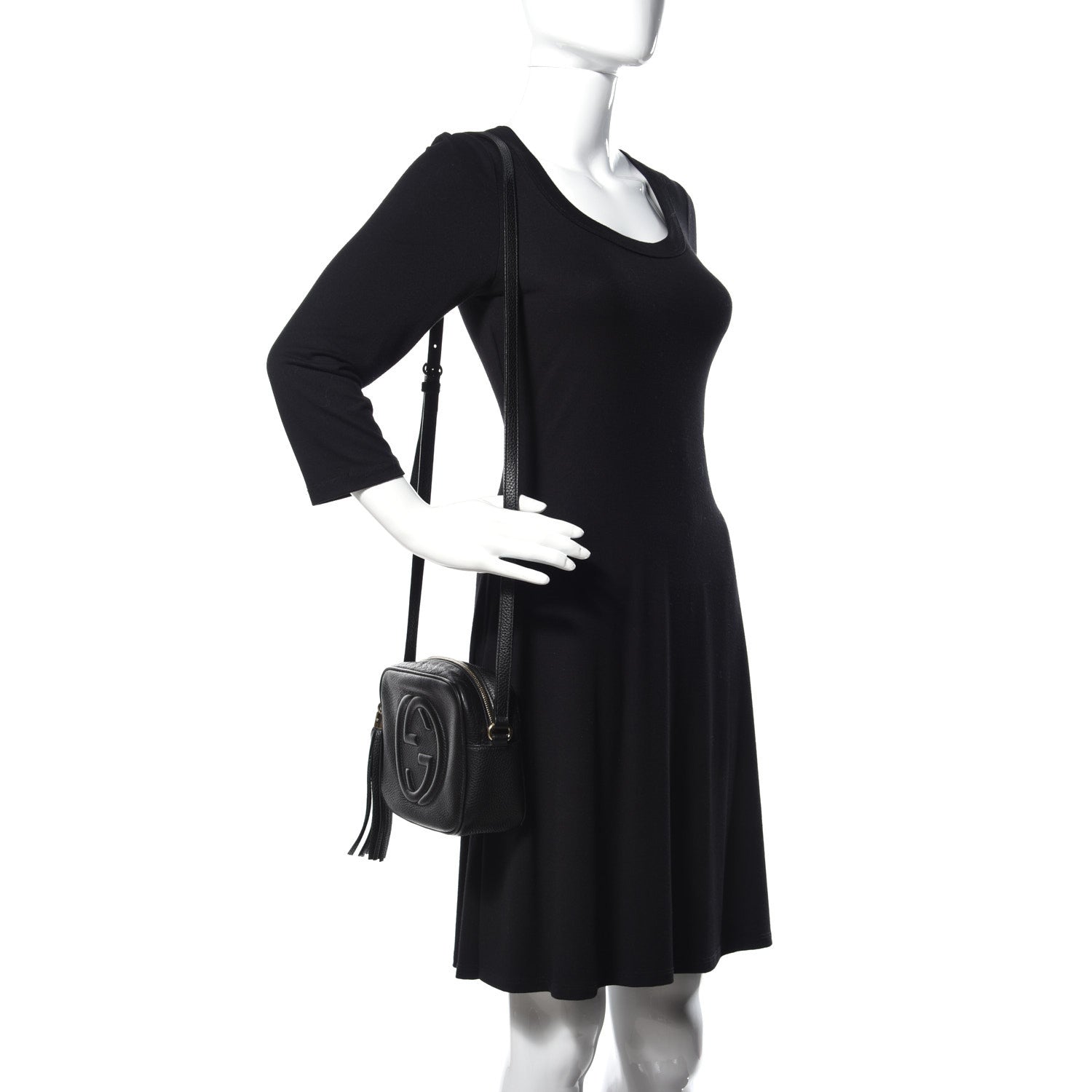 Gucci Pebbled Calfskin Small Soho Disco Bag Black 2 of 12