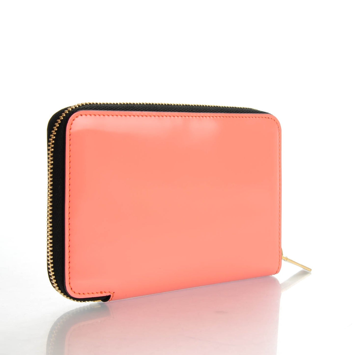Box Calfskin Zip Around Wallet Pink