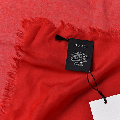 Gucci Modal Silk Coco Capitan Logo Square Scarf Flame 4 of 5