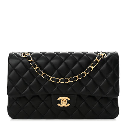 Chanel Lambskin Quilted Medium Double Flap Black 1 of 12