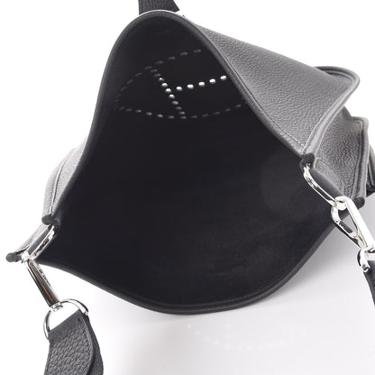 Hermes Taurillon Clemence Evelyne III PM Black 5 of 7