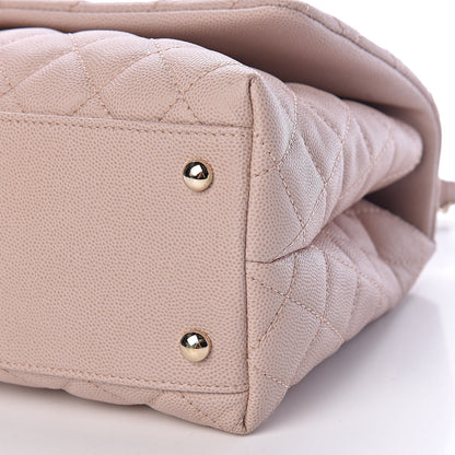 Chanel Caviar Quilted Small Coco Handle Flap Light Pink 10 of 10