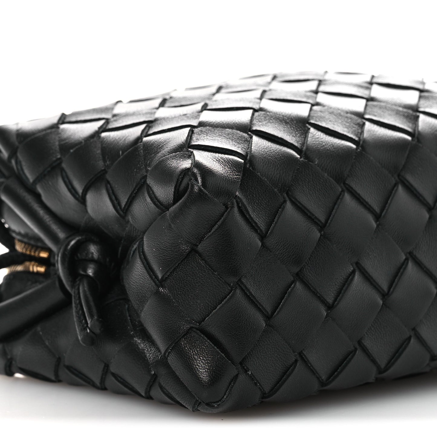 Nappa Intrecciato Mini Loop Camera Bag Black