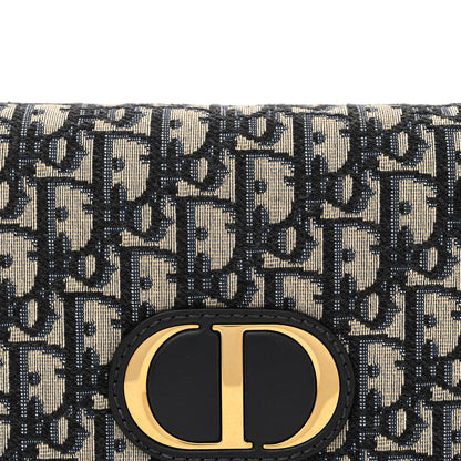 Christian Dior Oblique 30 Montaigne 2-In-1 Pouch Blue 8 of 11