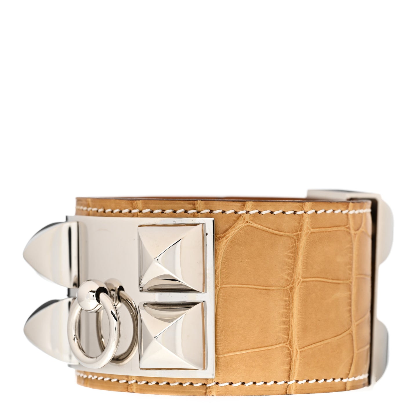 Matte Alligator Collier De Chien CDC Bracelet S Maize