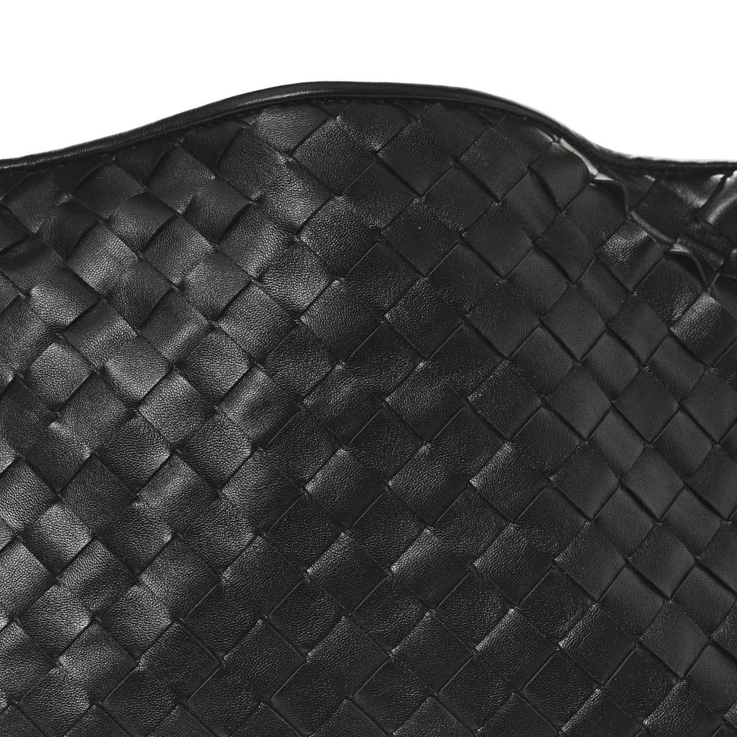 Calfskin Intrecciato Small Hop Black
