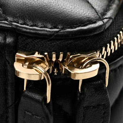 Chanel Lambskin Quilted Mini Pearl Crush Vanity Case With Chain Black 12 of 13